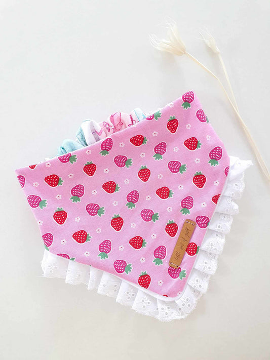 City of Love/Strawberry Patch Reversible Bandana