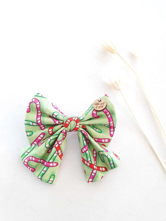 Candy Cane Lane Bow