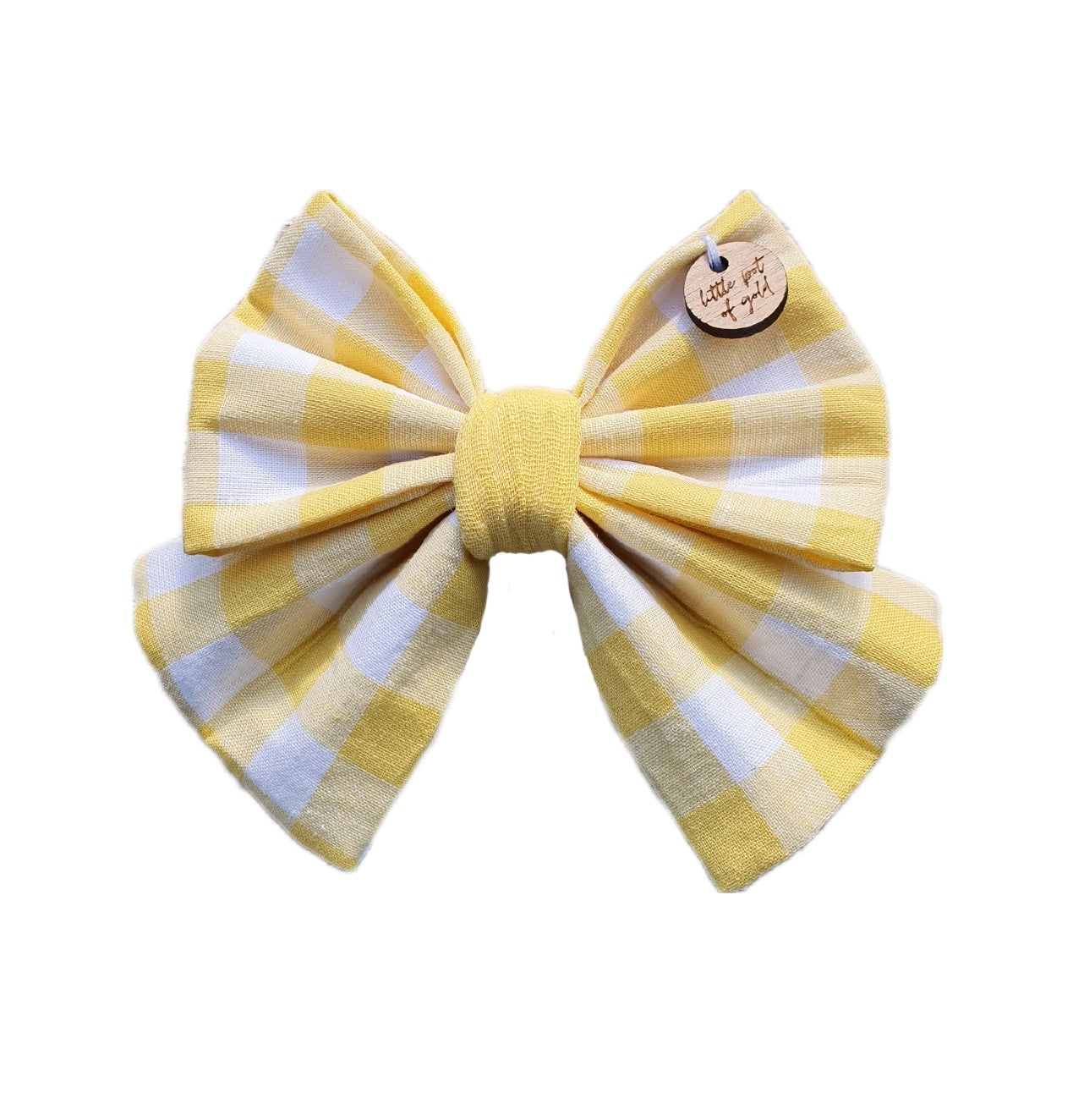 Yellow Gingham Bow