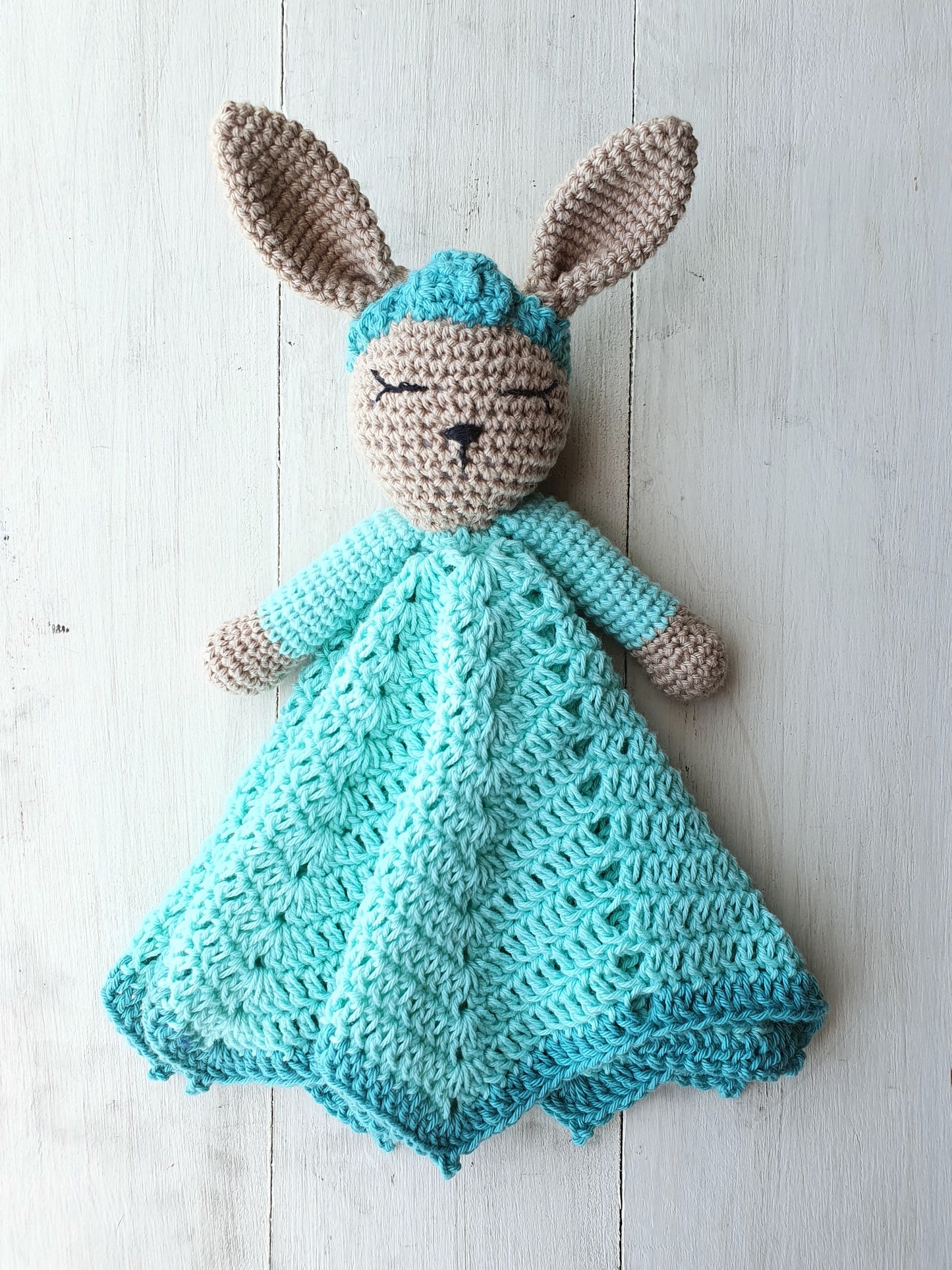 Blue Bunny Crochet Comforter