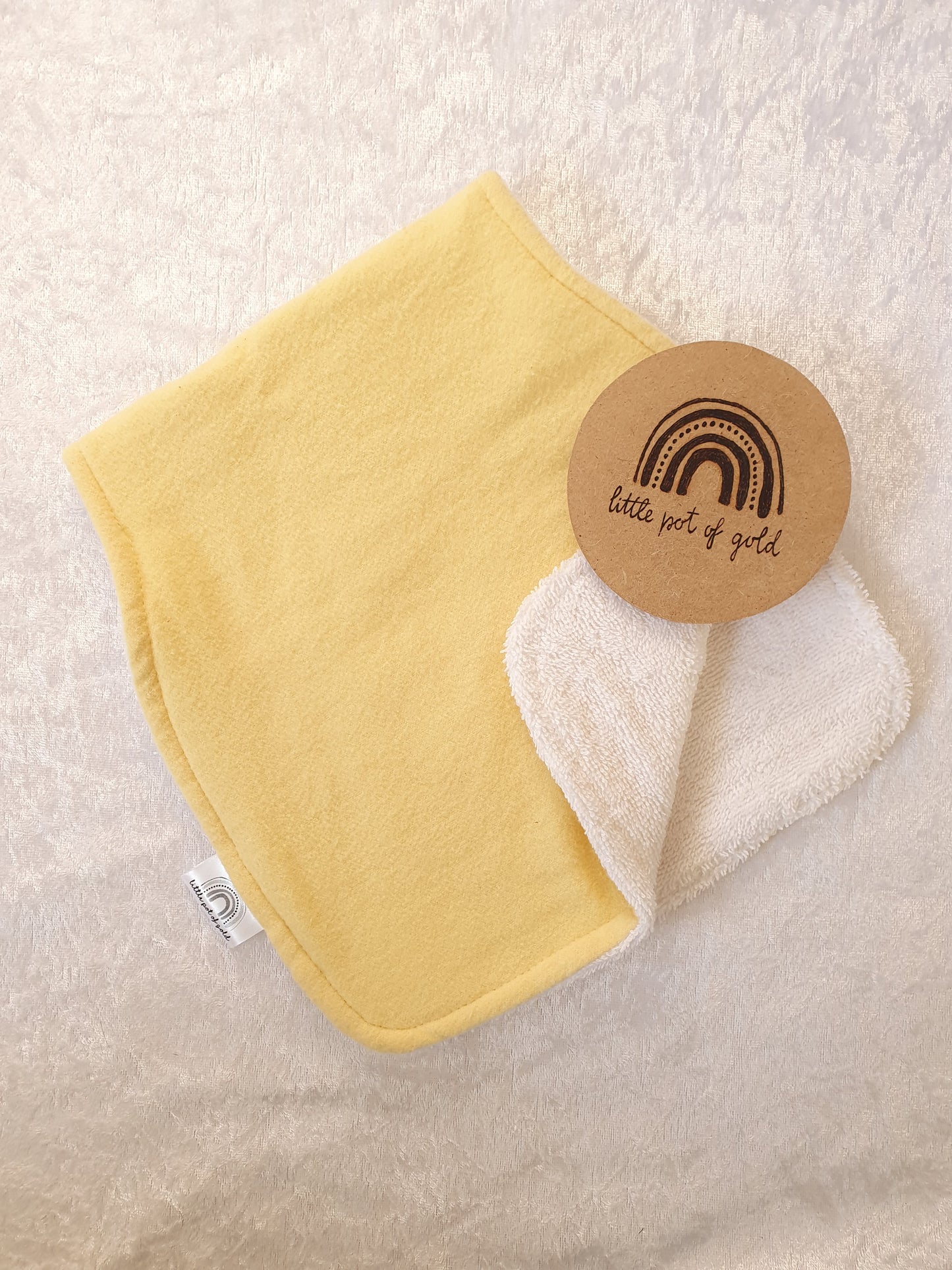 Lemon Drop Bib and Burp Set