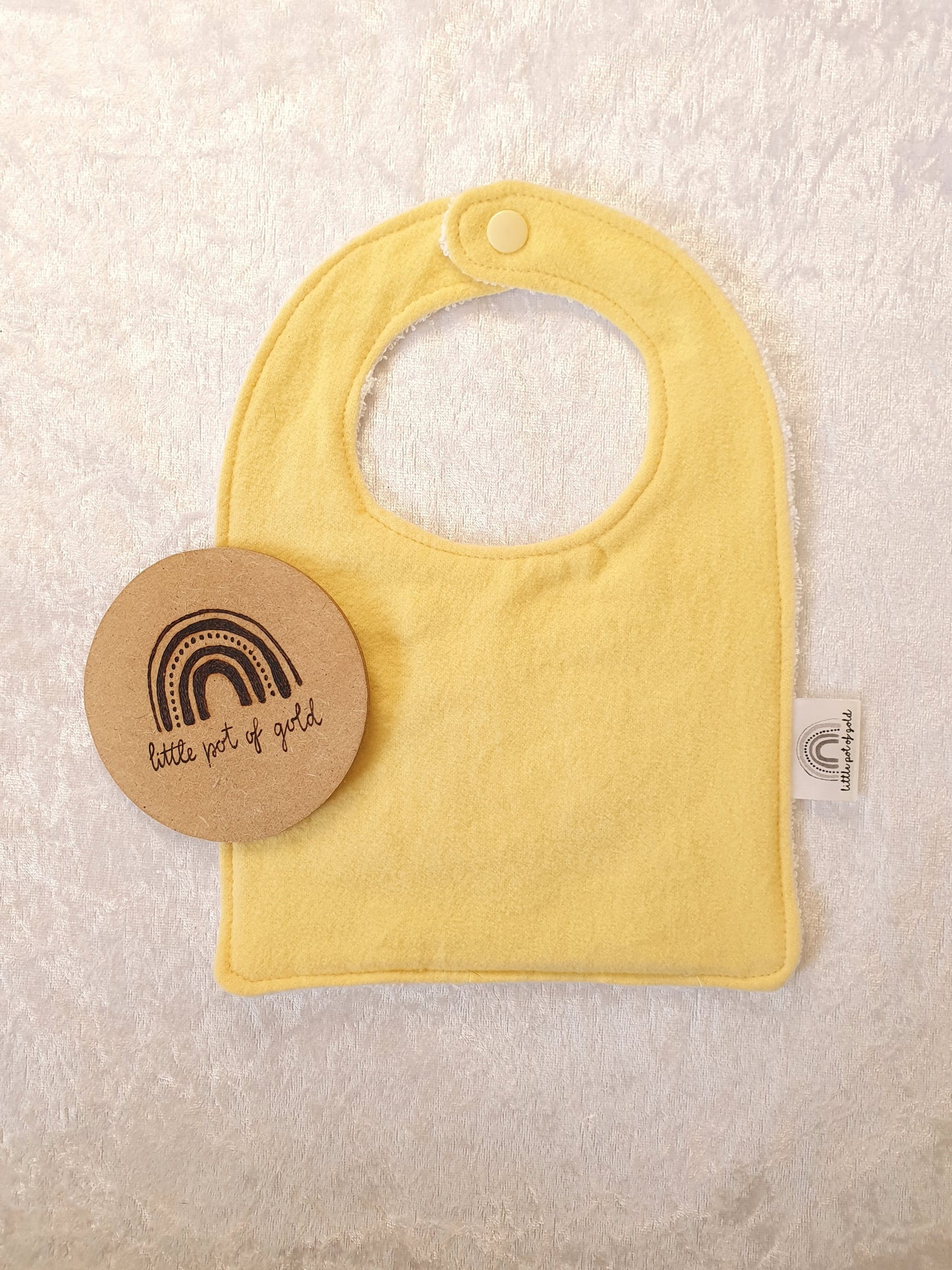 Lemon Drop Bib and Burp Set