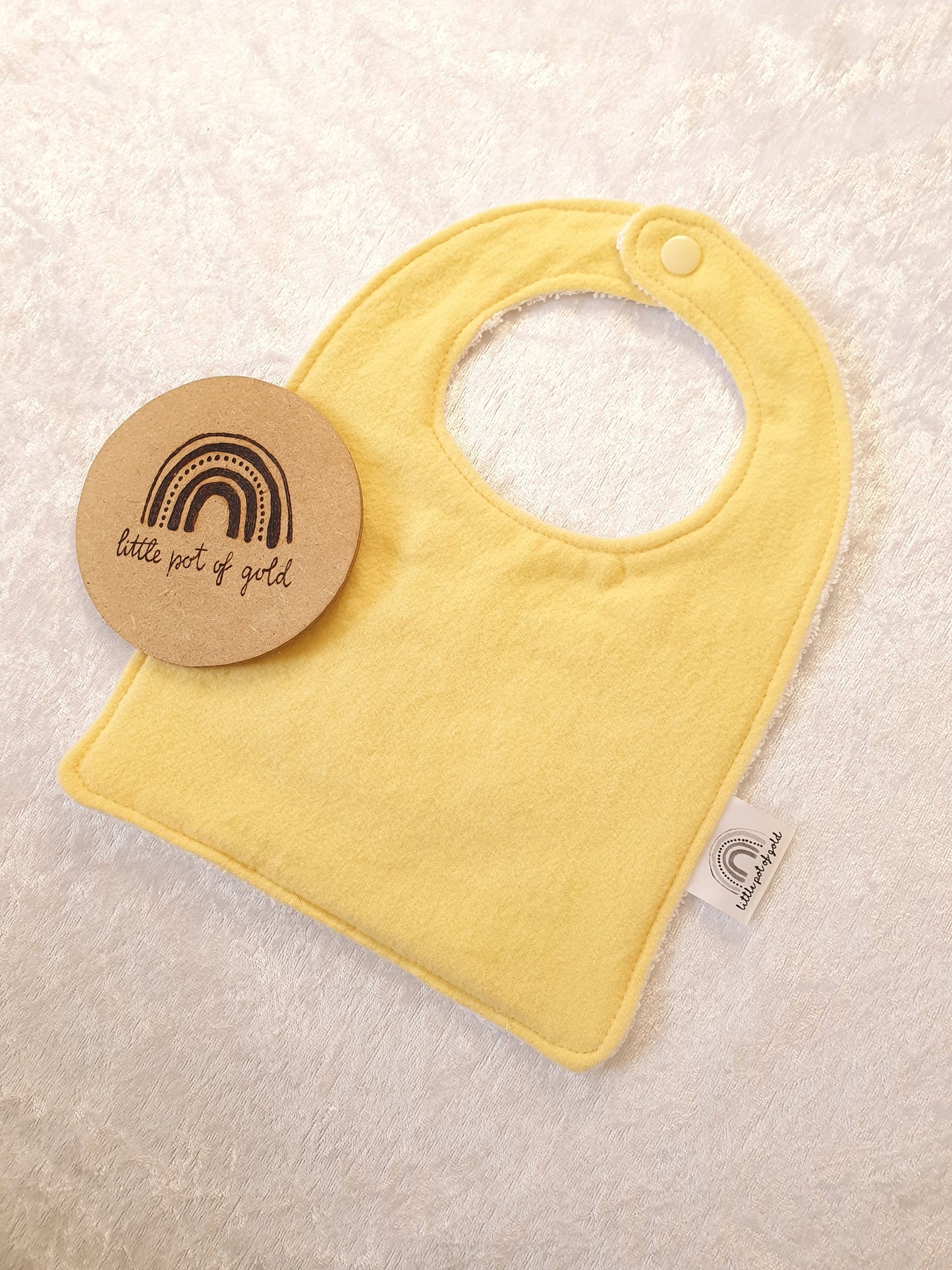 Lemon Drop Bib and Burp Set