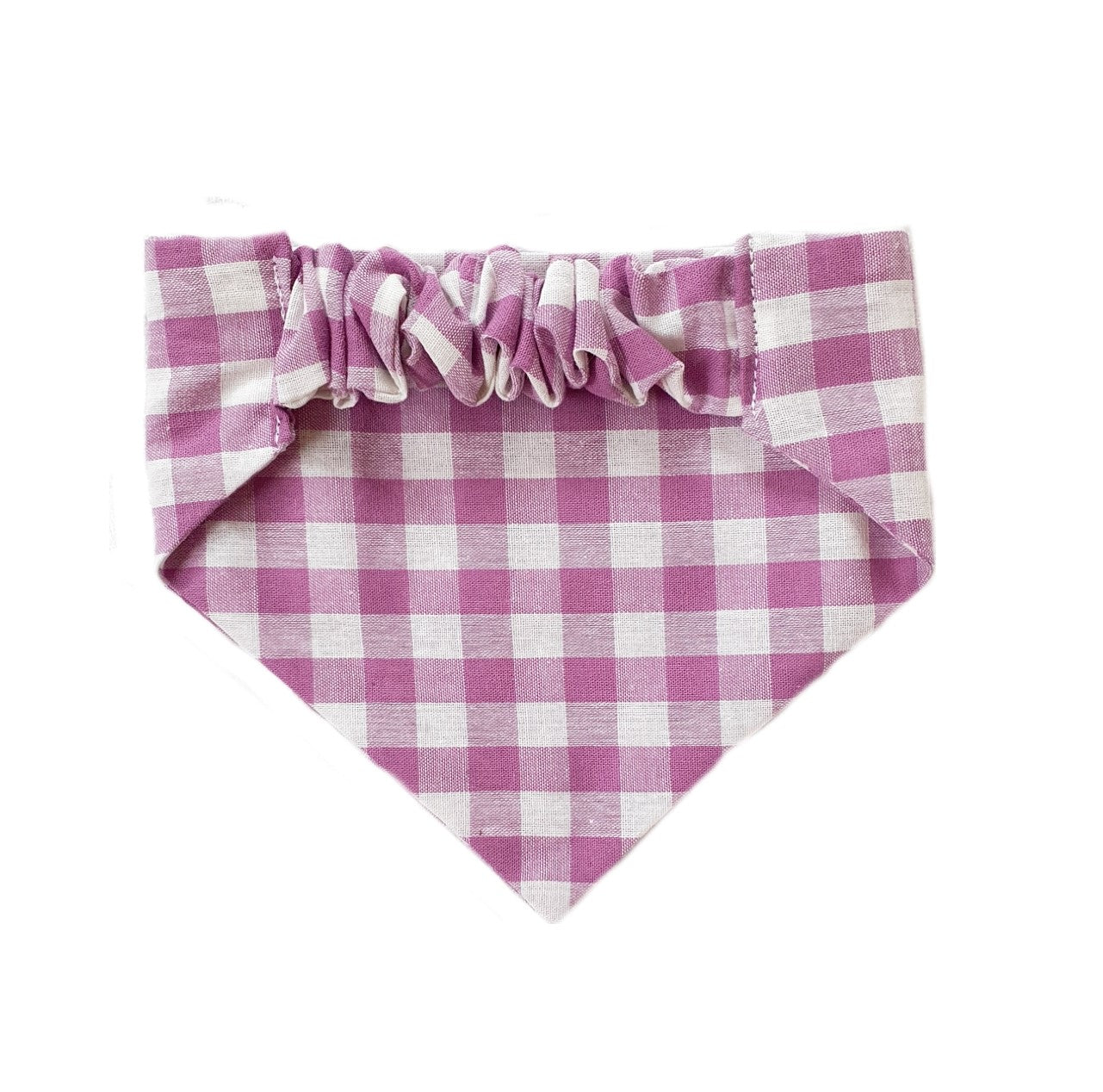 Purple Gingham Bandana