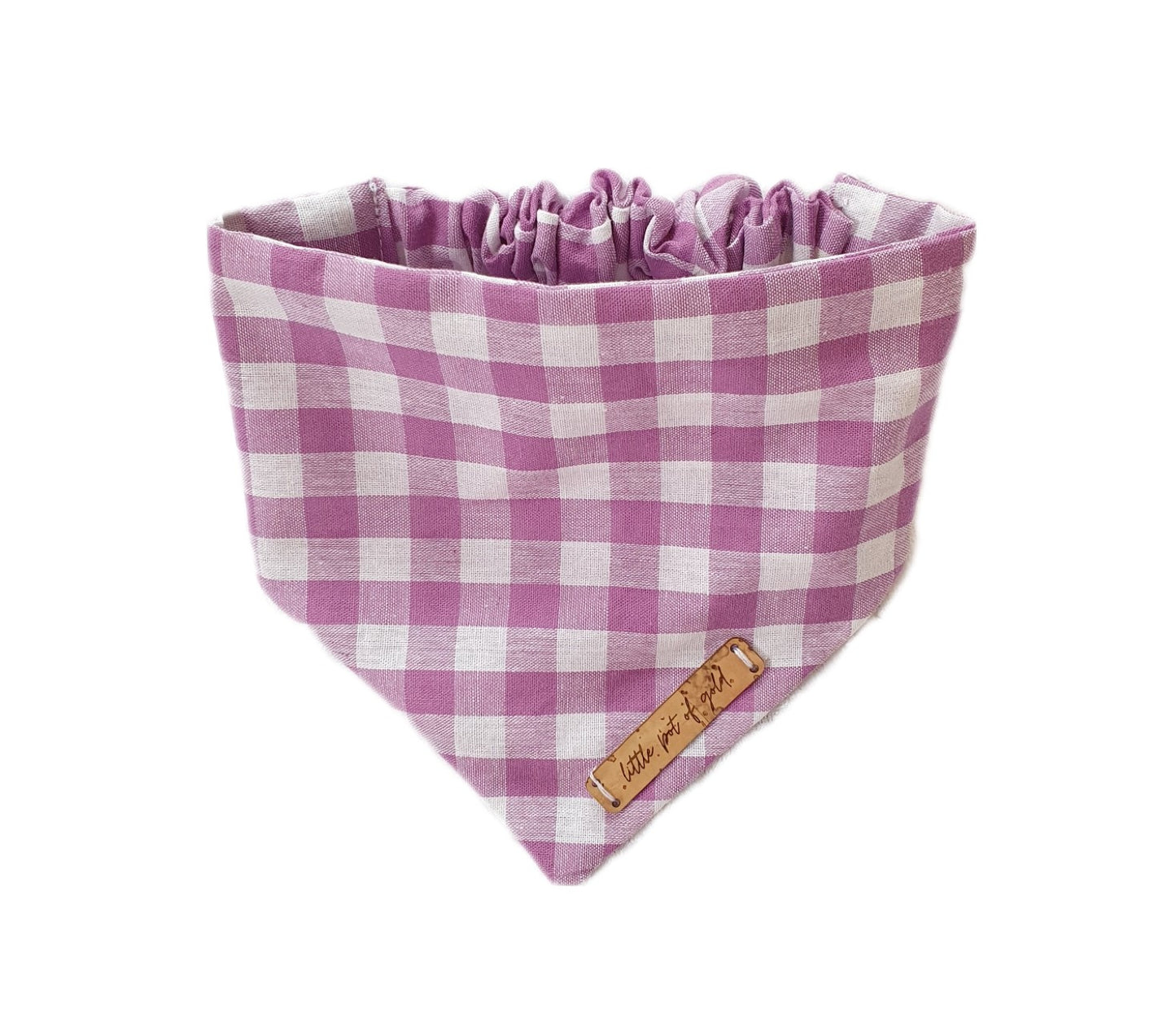 Purple Gingham Bandana