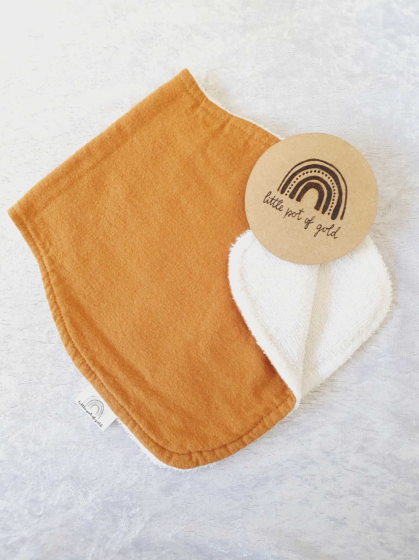 Pumpkin Spice Bib and Burp Set