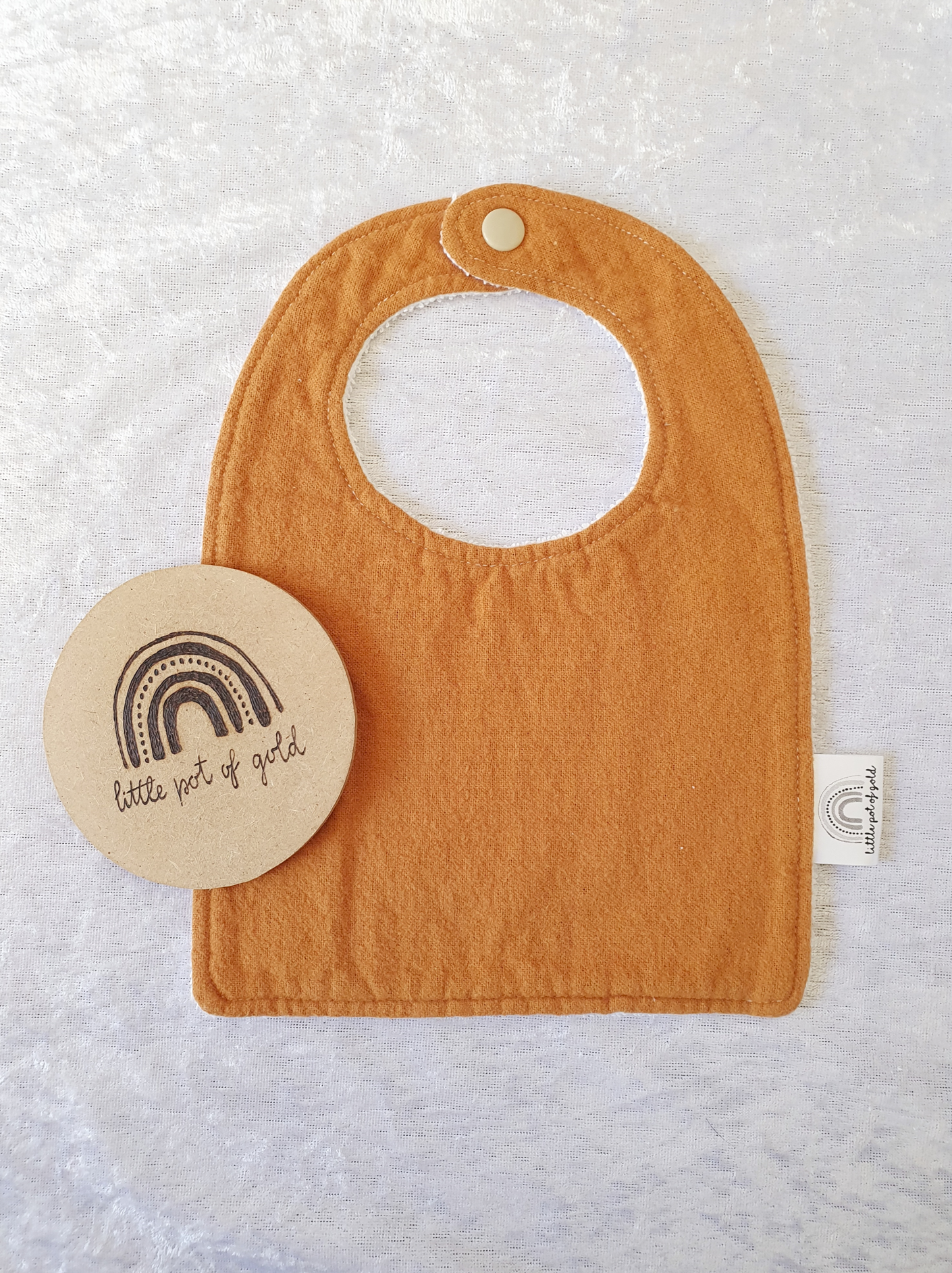 Pumpkin Spice Bib and Burp Set