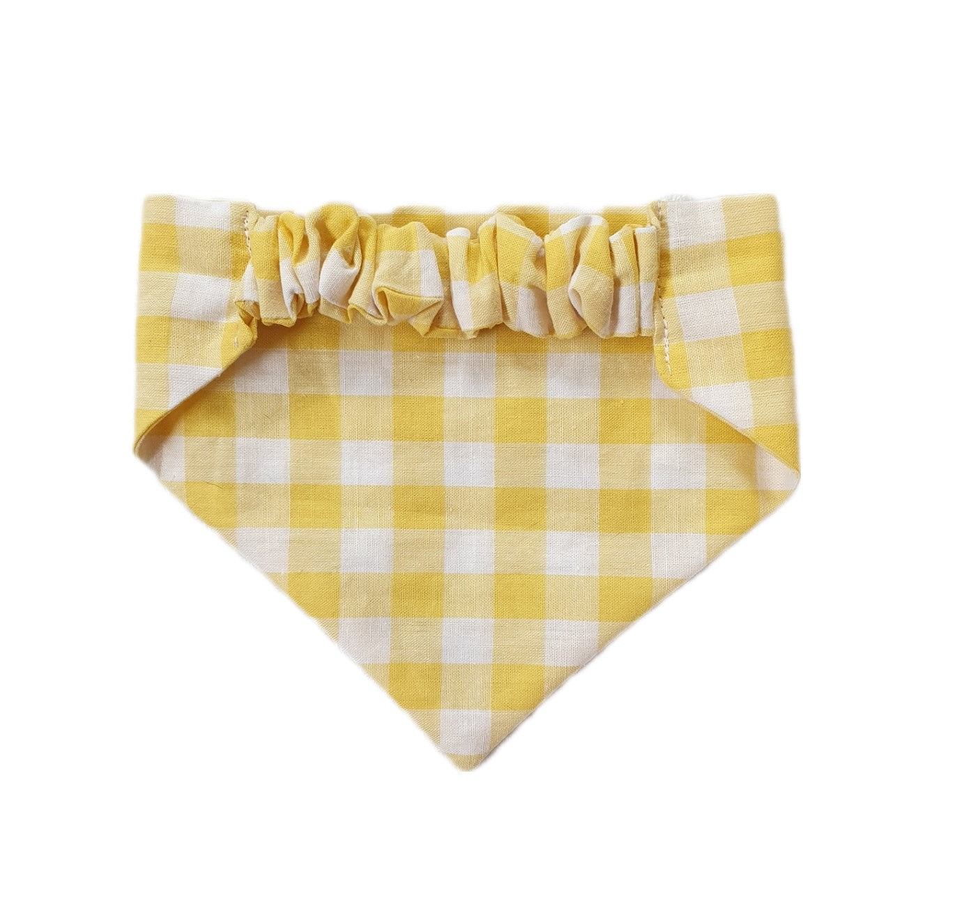 Yellow Gingham Bandana